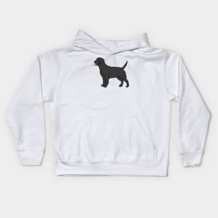 Black Labrador Dog Kids Hoodie